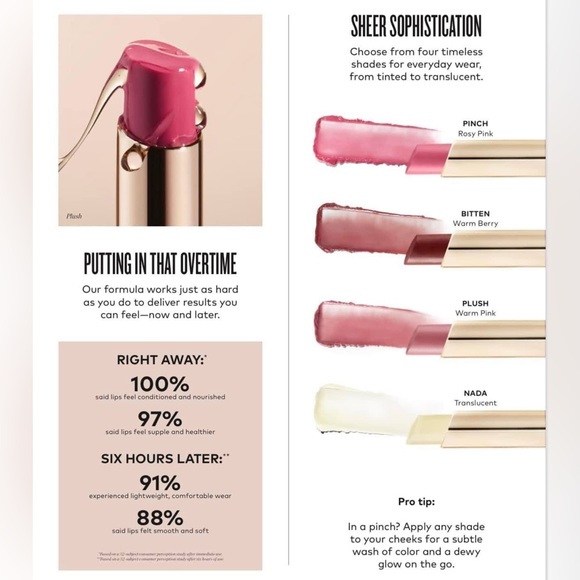 NEW Beautycounter Hyaluronic Lip Balm - Limited Edition Shade Crush - Picture 3 of 4